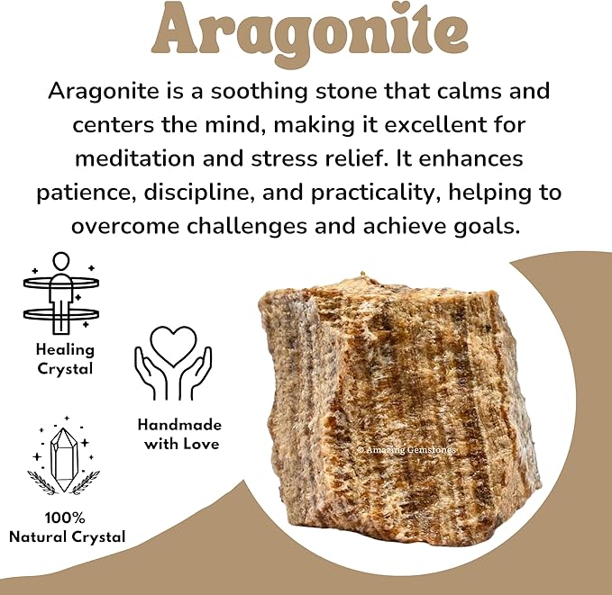 Aragonite – Stones of Stability and Strength (UV Reactive Crystals)