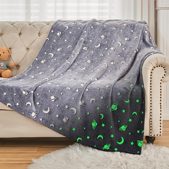 Starseed Comfort – UV Reactive Glow Blanket