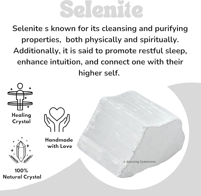 Selenite – Light of Clarity and Peace (UV Reactive Crystals)